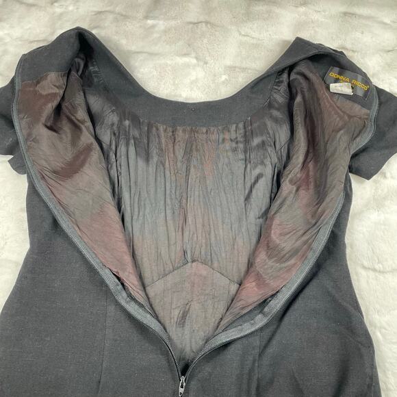 🔥Vintage Donna Ricco Linen Rayon Blend Embroidered Layered Mini Dress Size SP - Picture 14 of 16